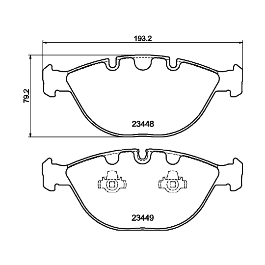 8DB 355 009-921 - Brake Pad Set, disc brake 