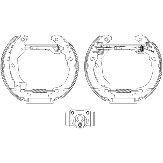 8DB 355 005-261 - Brake Shoe Set 