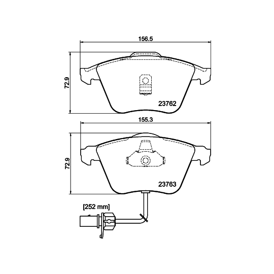 8DB 355 009-141 - Brake Pad Set, disc brake 