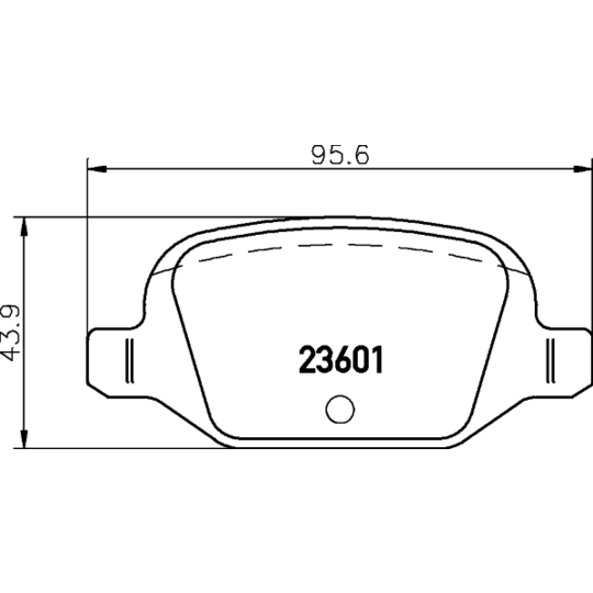 8DB 355 009-551 - Brake Pad Set, disc brake 