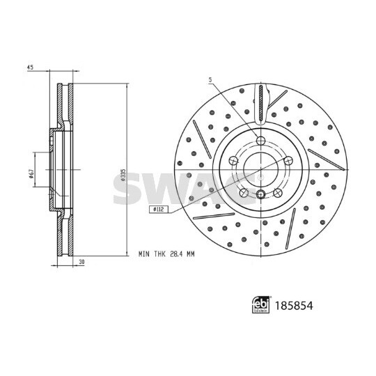 33 11 0123 - Brake Disc 