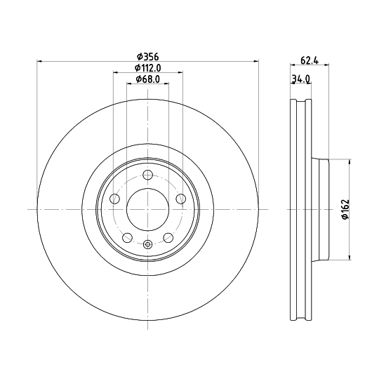 8DD 355 126-691 - Brake Disc 