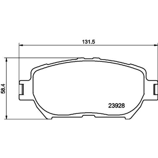 8DB 355 010-431 - Brake Pad Set, disc brake 