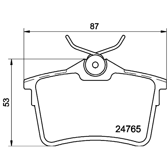 8DB 355 014-081 - Piduriklotsi komplekt,ketaspidur 