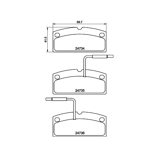 8DB 355 014-181 - Brake Pad Set, disc brake 