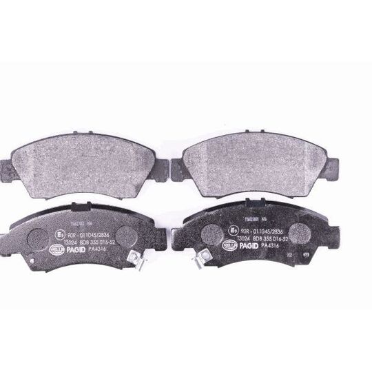 8DB 355 016-521 - Brake Pad Set, disc brake 