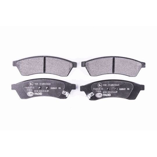 8DB 355 014-491 - Brake Pad Set, disc brake 