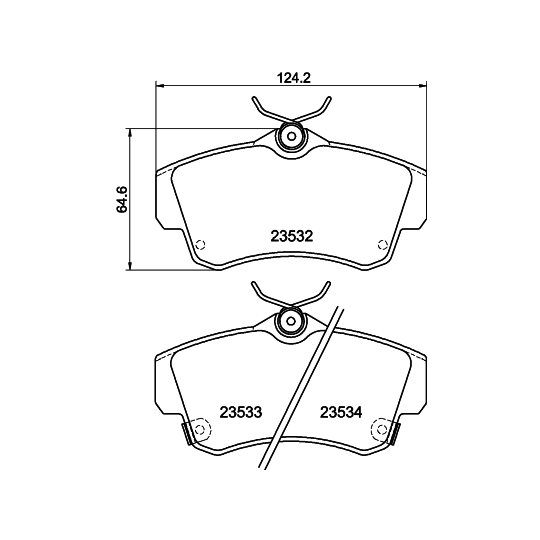 8DB 355 018-651 - Brake Pad Set, disc brake 