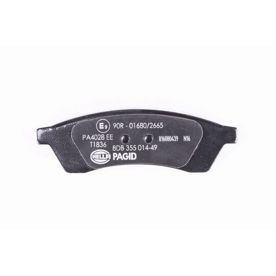 8DB 355 014-491 - Brake Pad Set, disc brake 