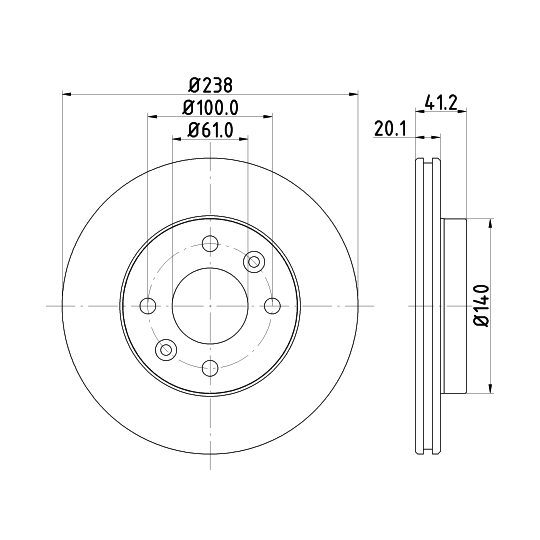 8DD 355 101-261 - Brake Disc 