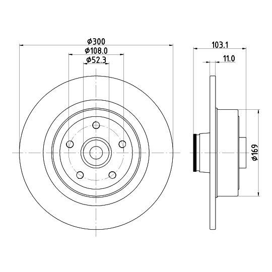 8DD 355 123-361 - Brake Disc 