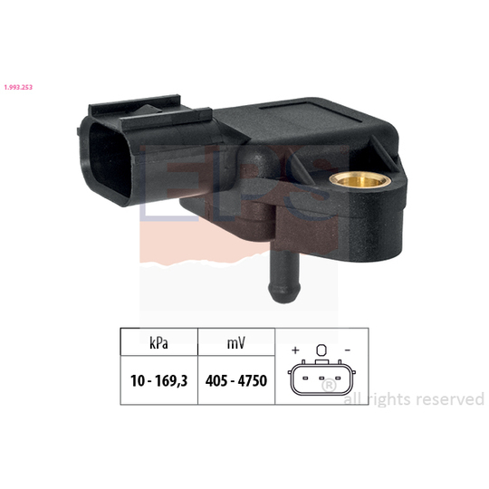 1.993.253 - Pressure Sensor, brake booster 