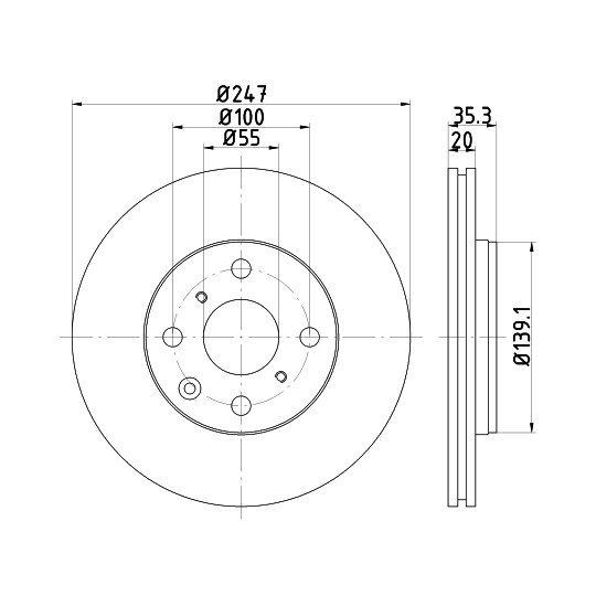 8DD 355 112-311 - Bromsskiva 