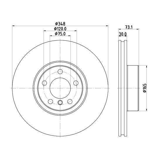 8DD 355 133-181 - Bromsskiva 