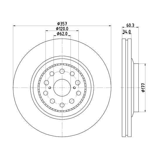 8DD 355 116-911 - Brake Disc 