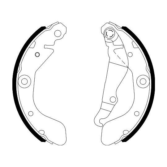 8DB 355 022-141 - Brake Shoe Set 