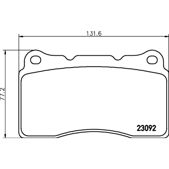 8DB 355 011-431 - Brake Pad Set, disc brake 