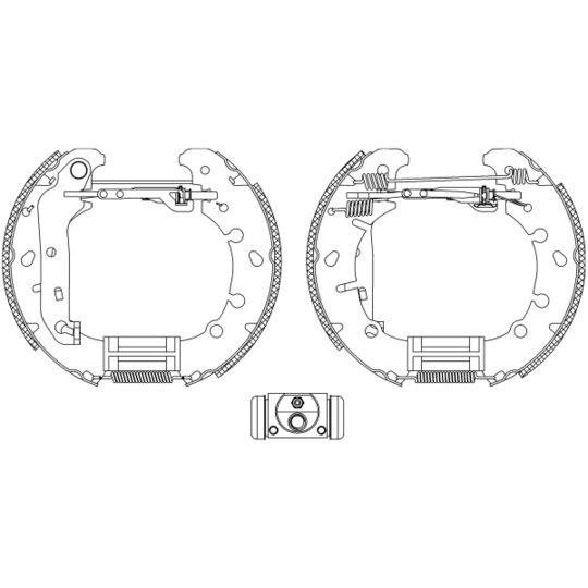 8DB 355 004-841 - Piduriklotside komplekt 