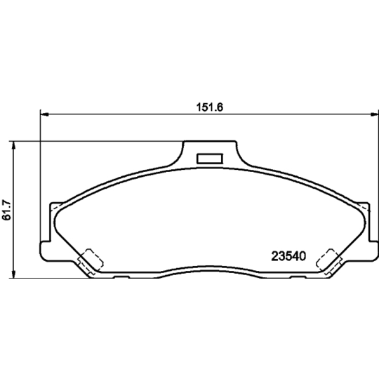 8DB 355 009-751 - Brake Pad Set, disc brake 