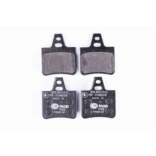 8DB 355 019-011 - Brake Pad Set, disc brake 