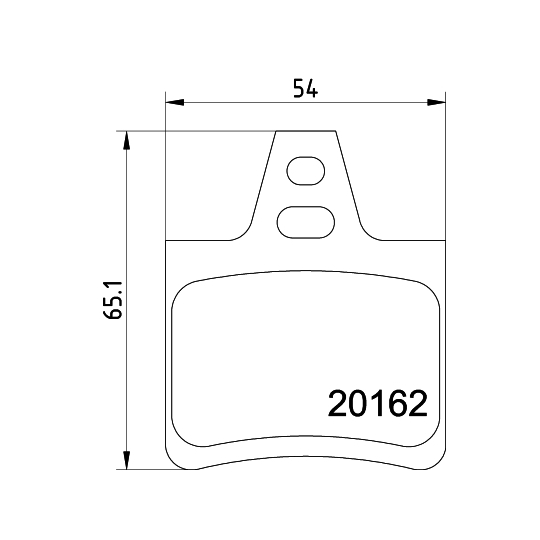 8DB 355 019-011 - Brake Pad Set, disc brake 