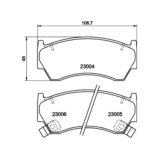 8DB 355 016-661 - Brake Pad Set, disc brake 