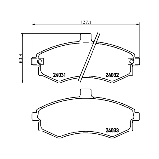 8DB 355 010-481 - Brake Pad Set, disc brake 