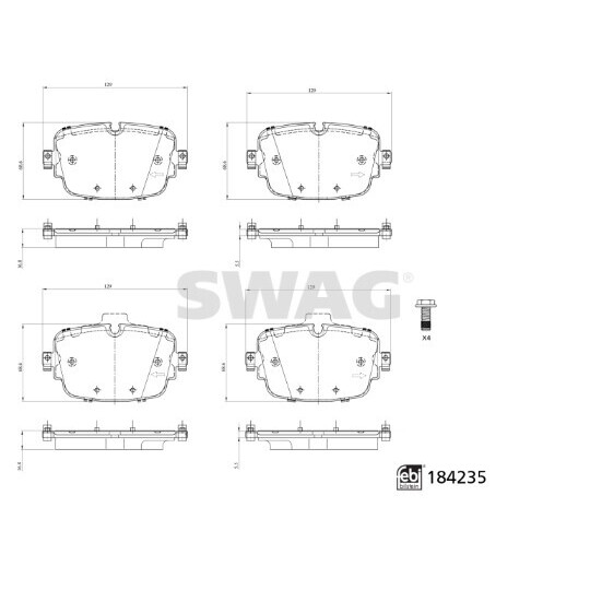 33 10 9325 - Brake Pad Set, disc brake 