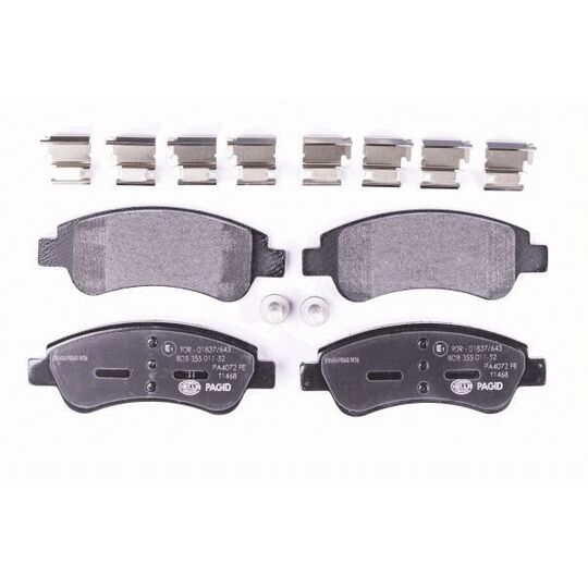 8DB 355 011-521 - Brake Pad Set, disc brake 