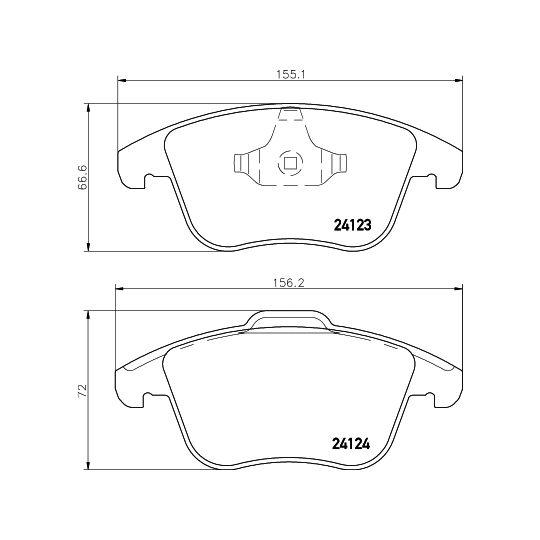 8DB 355 019-881 - Brake Pad Set, disc brake 