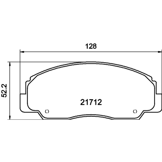 8DB 355 009-781 - Brake Pad Set, disc brake 