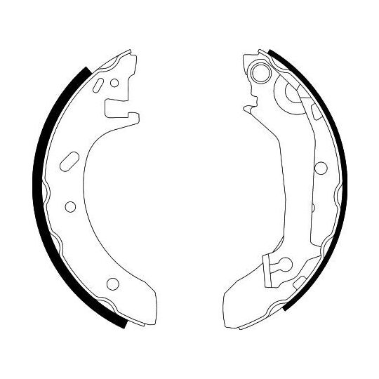 8DB 355 001-461 - Brake Shoe Set 