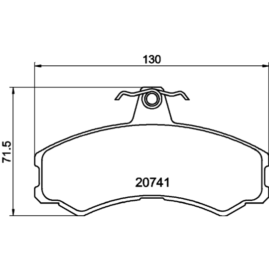 8DB 355 013-441 - Brake Pad Set, disc brake 