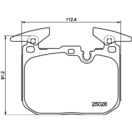 8DB 355 025-771 - Brake Pad Set, disc brake 