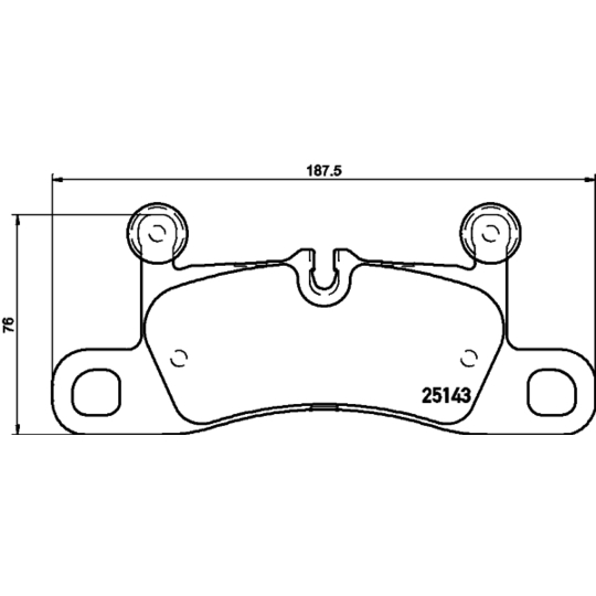 8DB 355 023-371 - Brake Pad Set, disc brake 