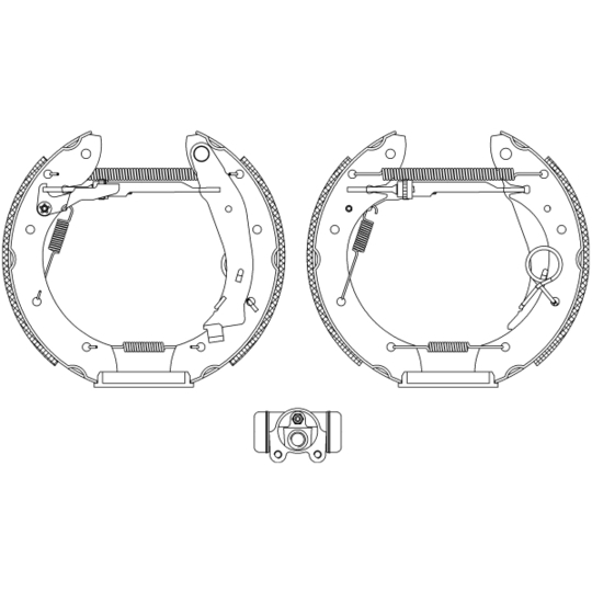 8DB 355 004-351 - Piduriklotside komplekt 