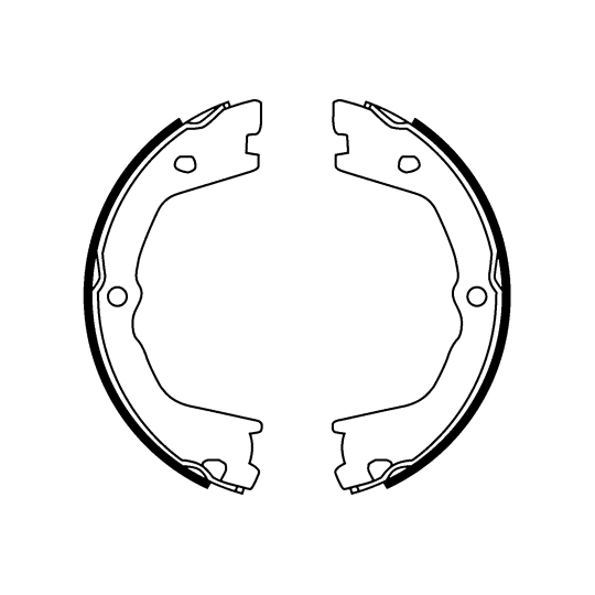 8DA 355 050-231 - Brake Shoe Set, parking brake 