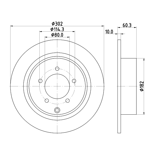 8DD 355 115-491 - Bromsskiva 