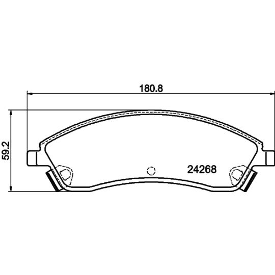 8DB 355 012-221 - Brake Pad Set, disc brake 