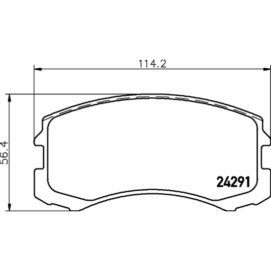 8DB 355 013-071 - Brake Pad Set, disc brake 