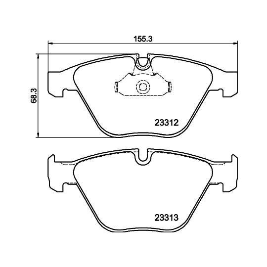 8DB 355 015-391 - Brake Pad Set, disc brake 