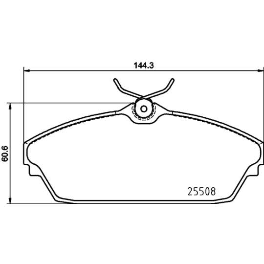 8DB 355 025-671 - Piduriklotsi komplekt,ketaspidur 