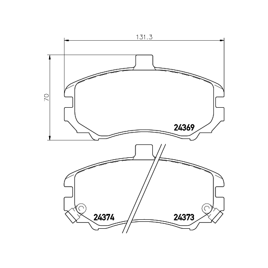 8DB 355 012-471 - Brake Pad Set, disc brake 