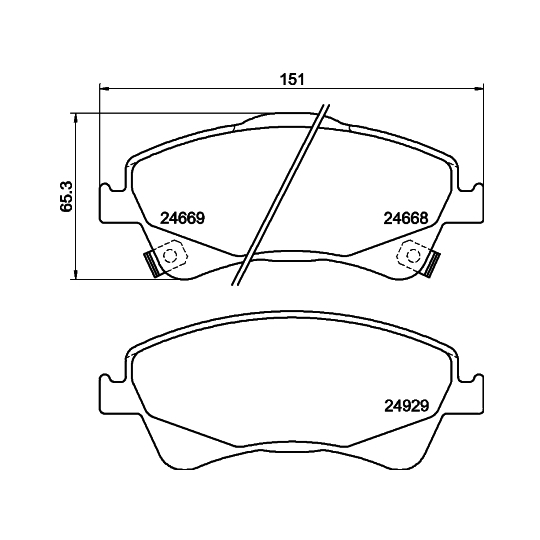 8DB 355 014-881 - Brake Pad Set, disc brake 