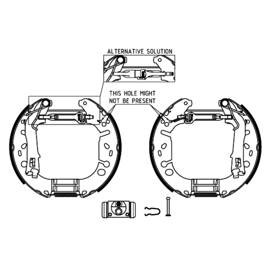 8DB 355 005-131 - Brake Shoe Set 