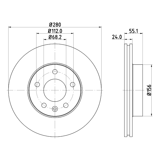 8DD 355 105-591 - Brake Disc 