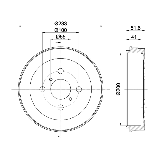 8DT 355 301-751 - Brake Drum 