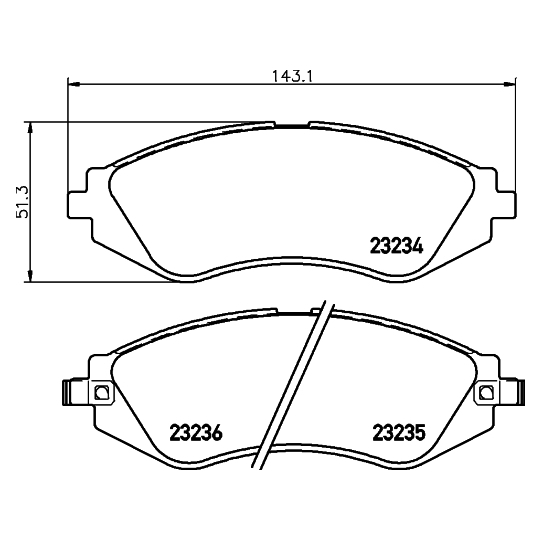 8DB 355 017-141 - Brake Pad Set, disc brake 