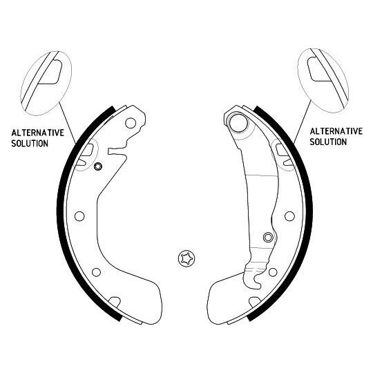 8DB 355 001-291 - Bromsbackar, sats 