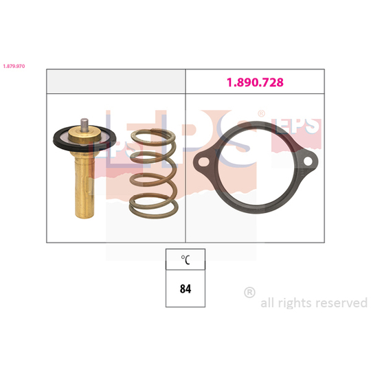 1.879.970 - Termostat, kylvätska 